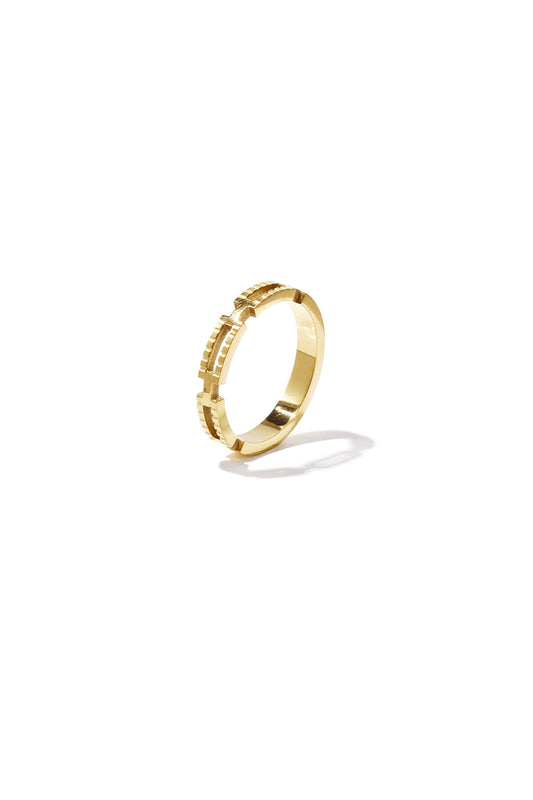 Elegant Gold Color Minimalist Ring for Everyday Style