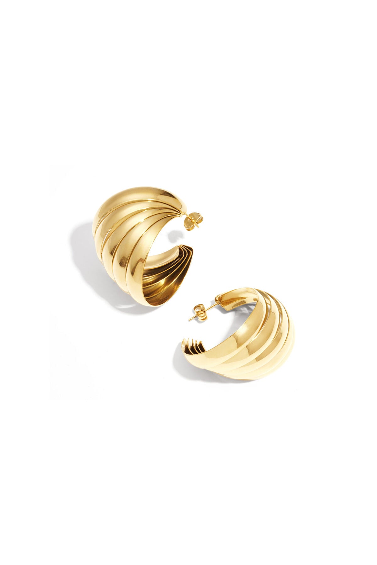Stylish Stainless Steel Hoop Earrings for Women
