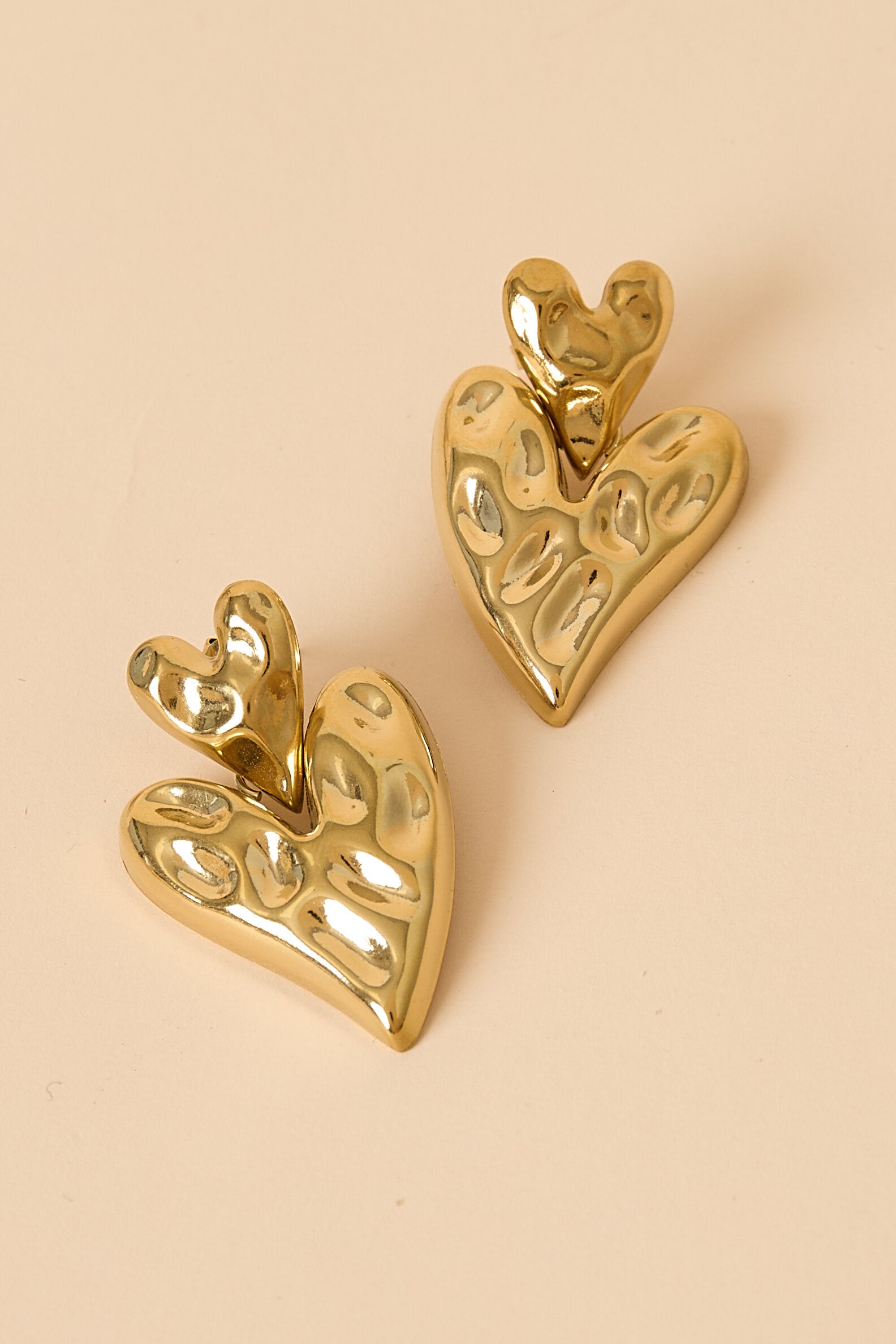 Elegant Heart Drop Earrings for Everyday Glamour