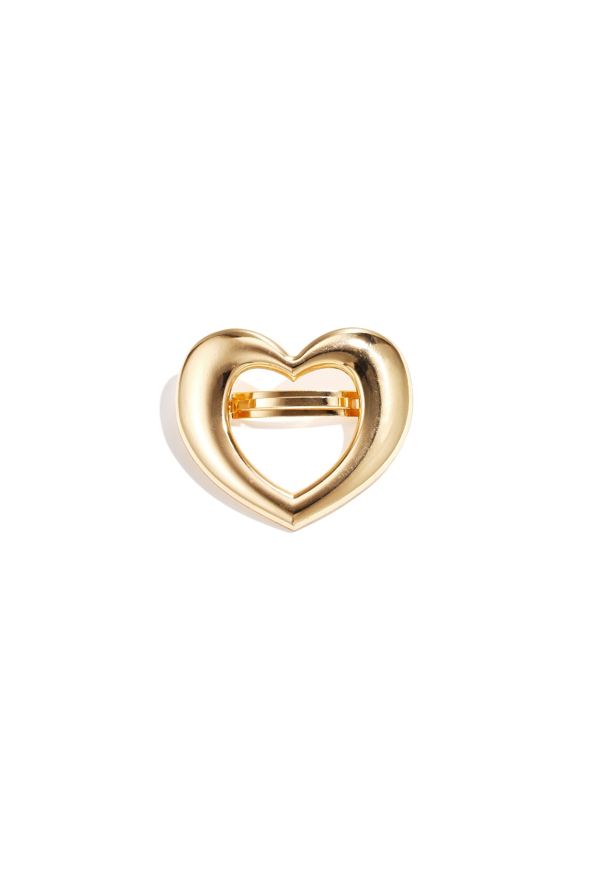 Elegant Gold Heart Hair Clip for Everyday Glam