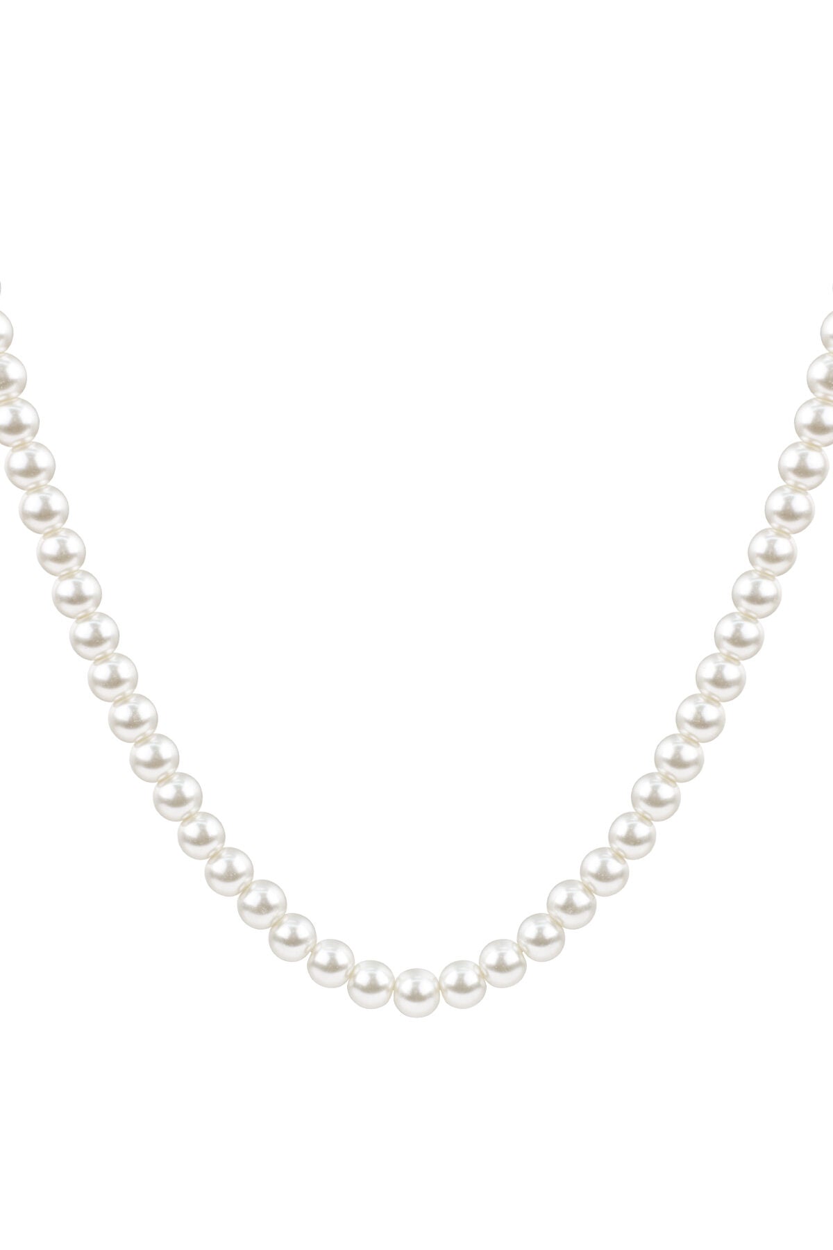 Elegant White Imitation Pearl Short Necklace