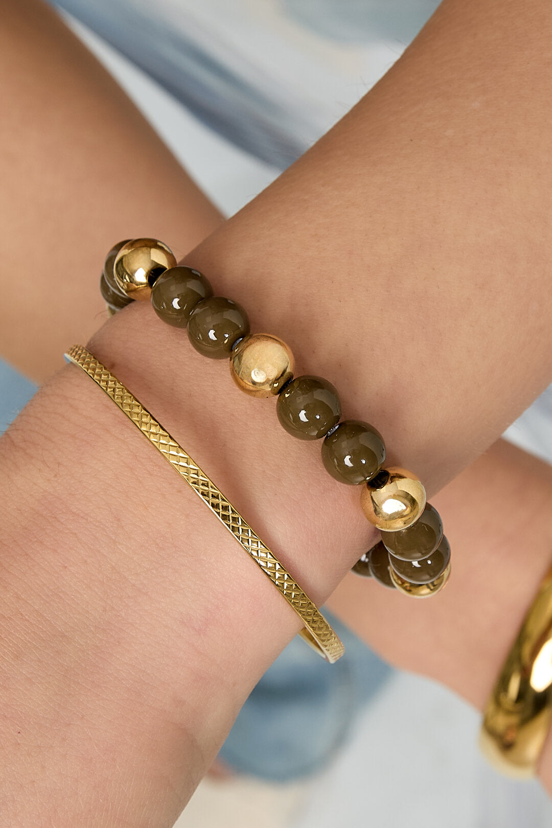 Chic Acrylic Beaded Bracelets for Fall Winter Style