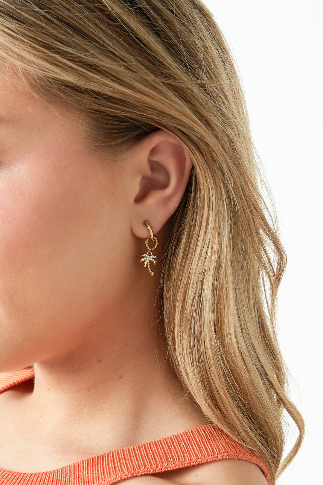 Oorhangers plant goud en zilver