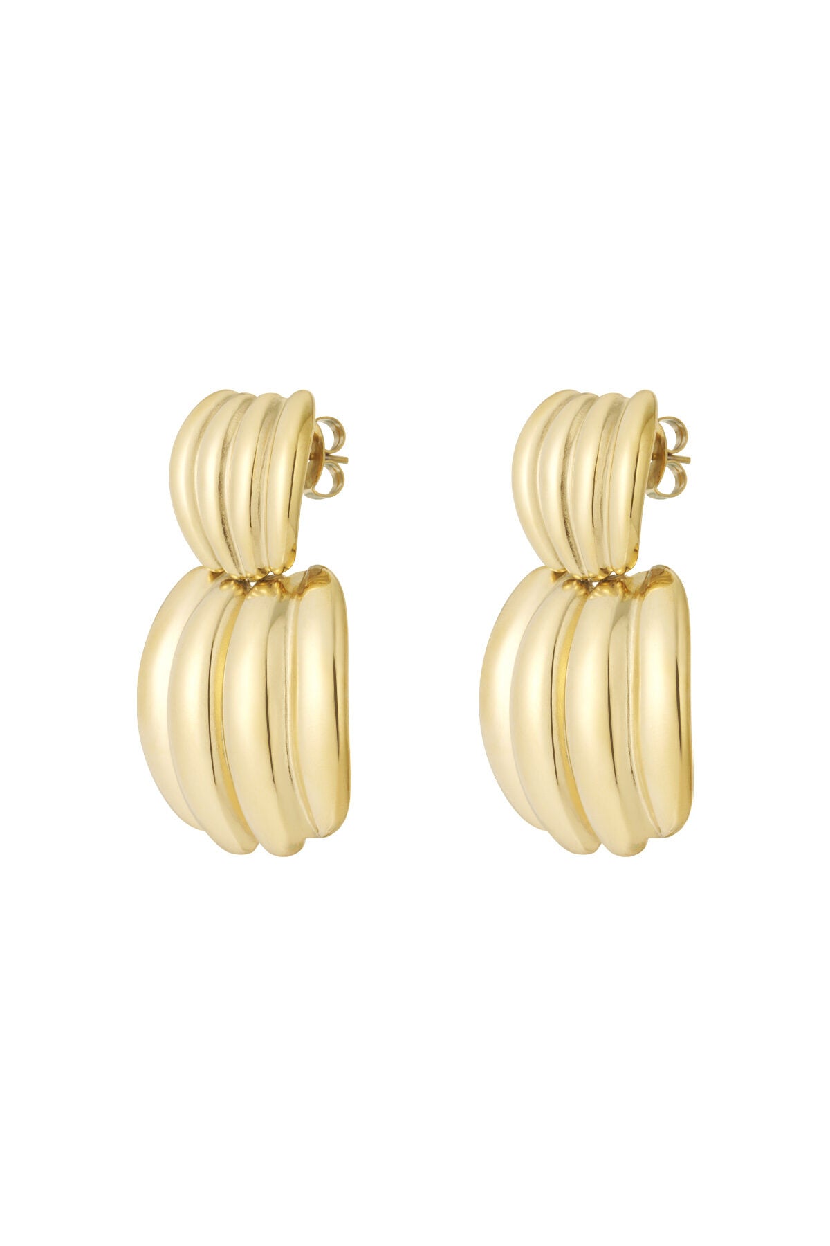 Stylish Stainless Steel Drop Earrings for Everyday Wear
