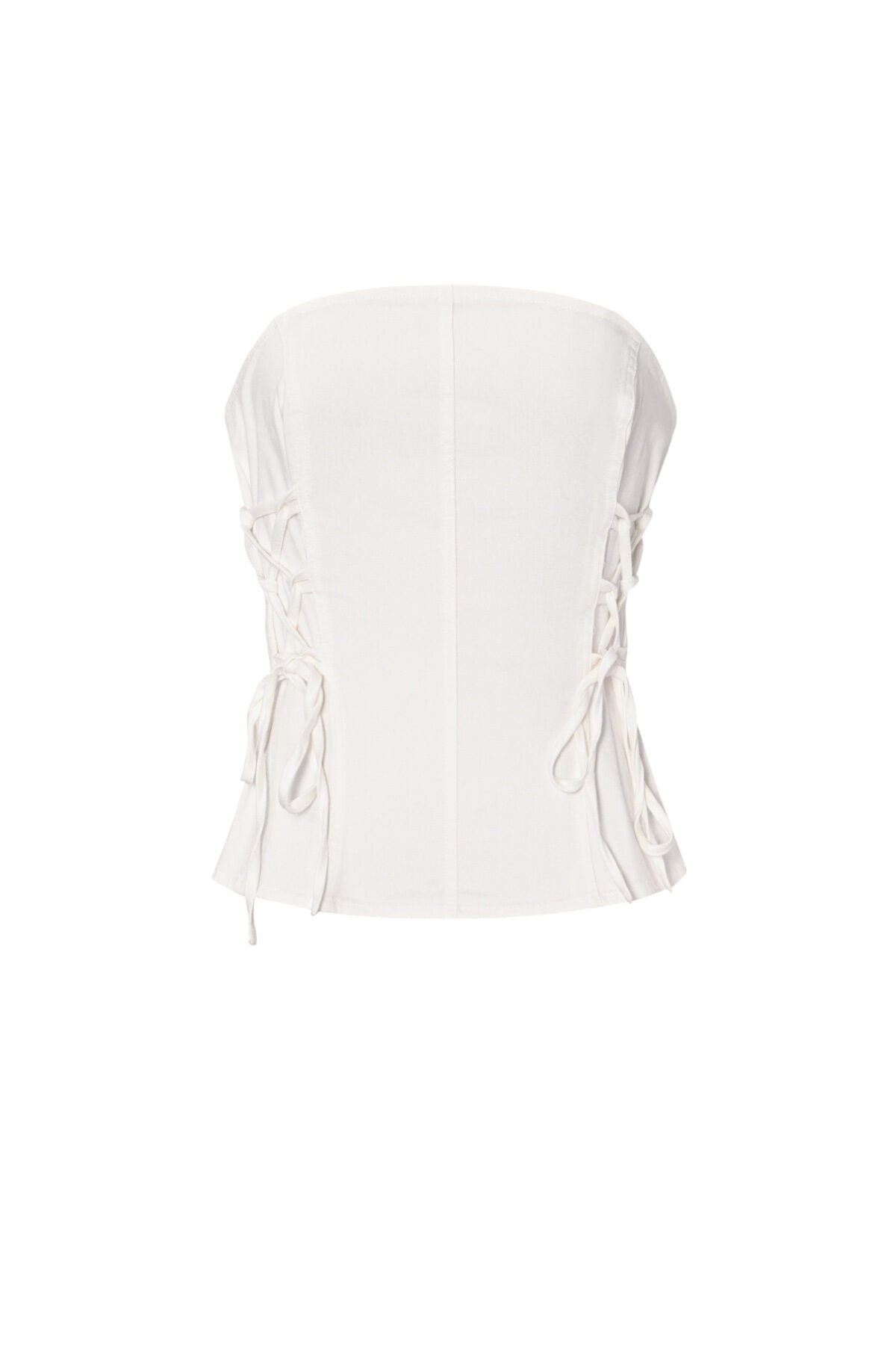 Elegant Off-White Cotton Denim Top for Spring/Summer