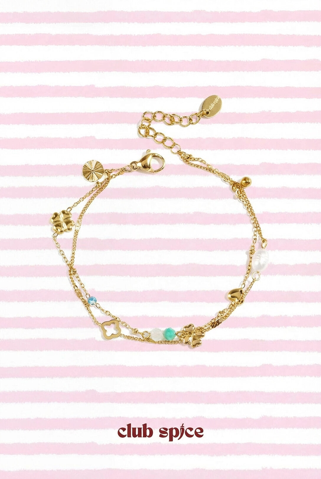 Chic Gold Charm Bracelet for Spring/Summer