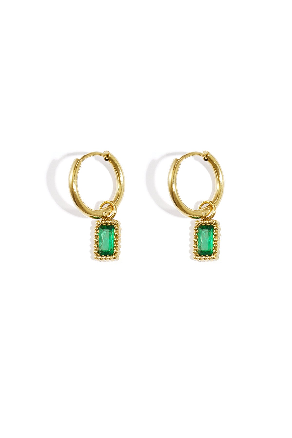 Stylish Pink & Green Drop Earrings for Spring