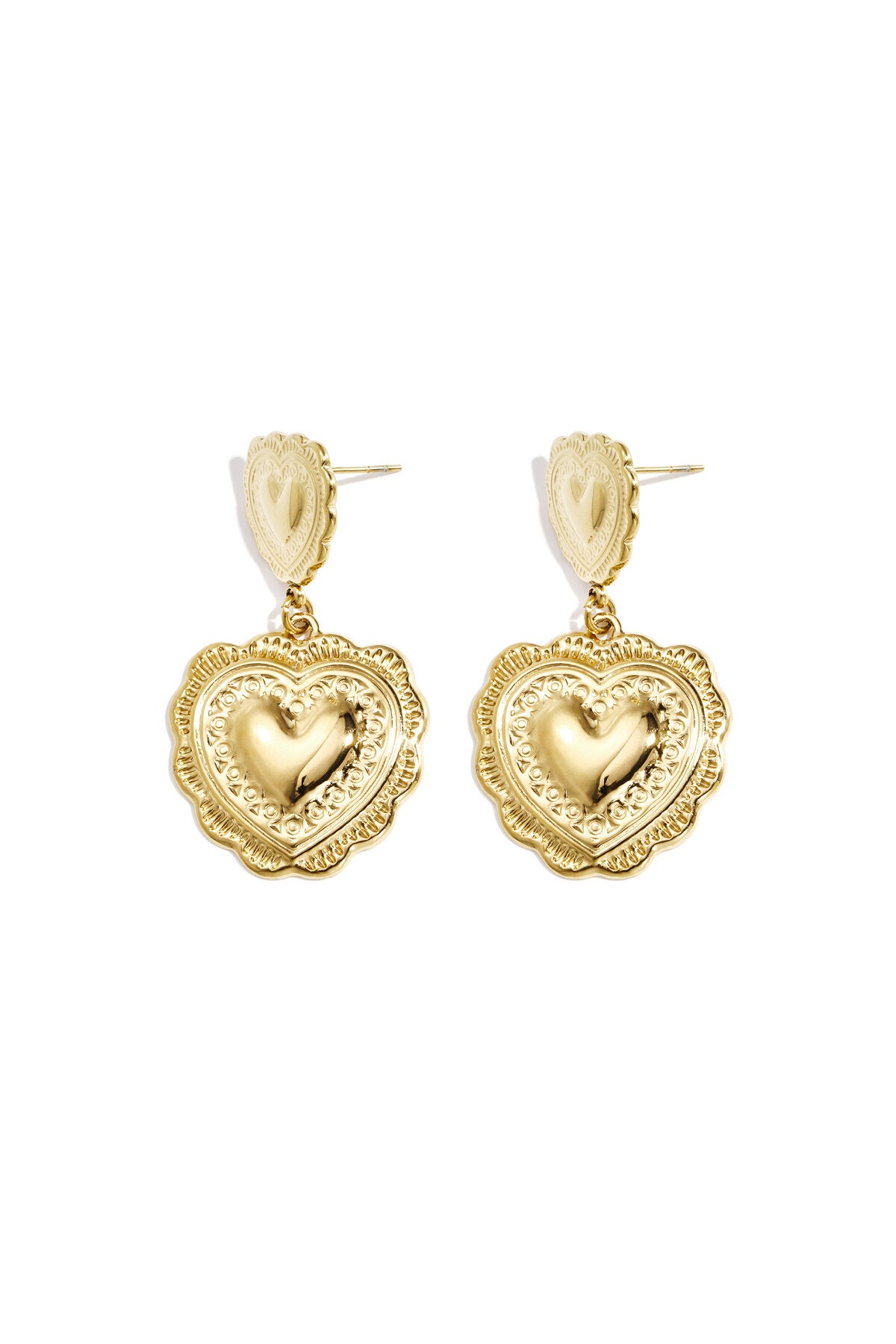 Elegant Heart-Shaped Drop Earrings for Everyday Glam