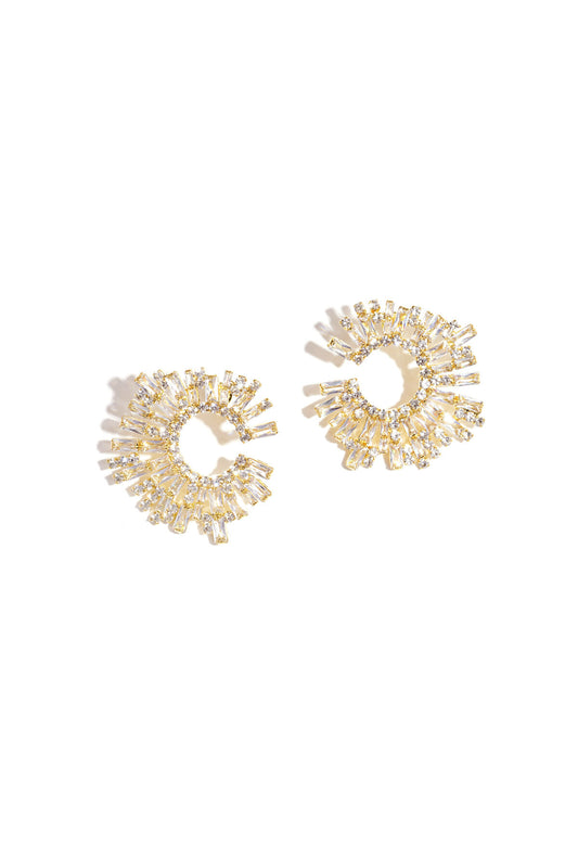 Elegant Circle Party Earrings for Christmas Glam