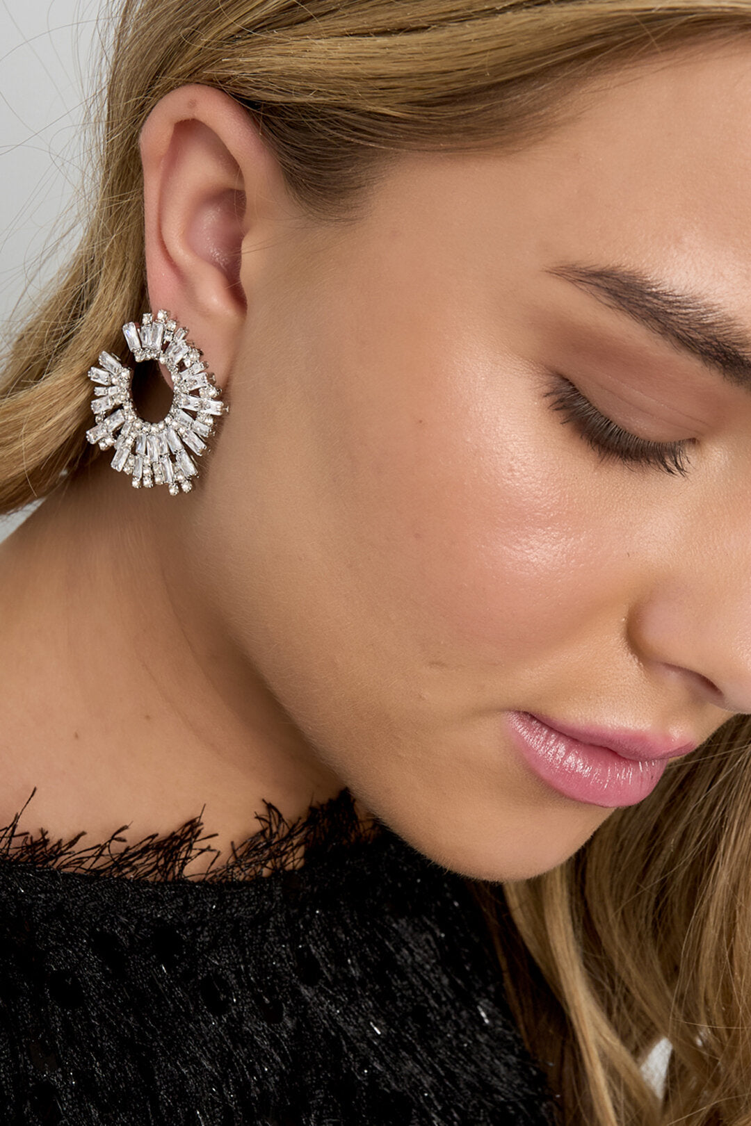 Elegant Circle Party Earrings for Christmas Glam