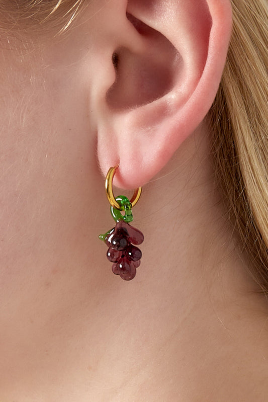 Stylish Purple Drop Earrings for Spring/Summer