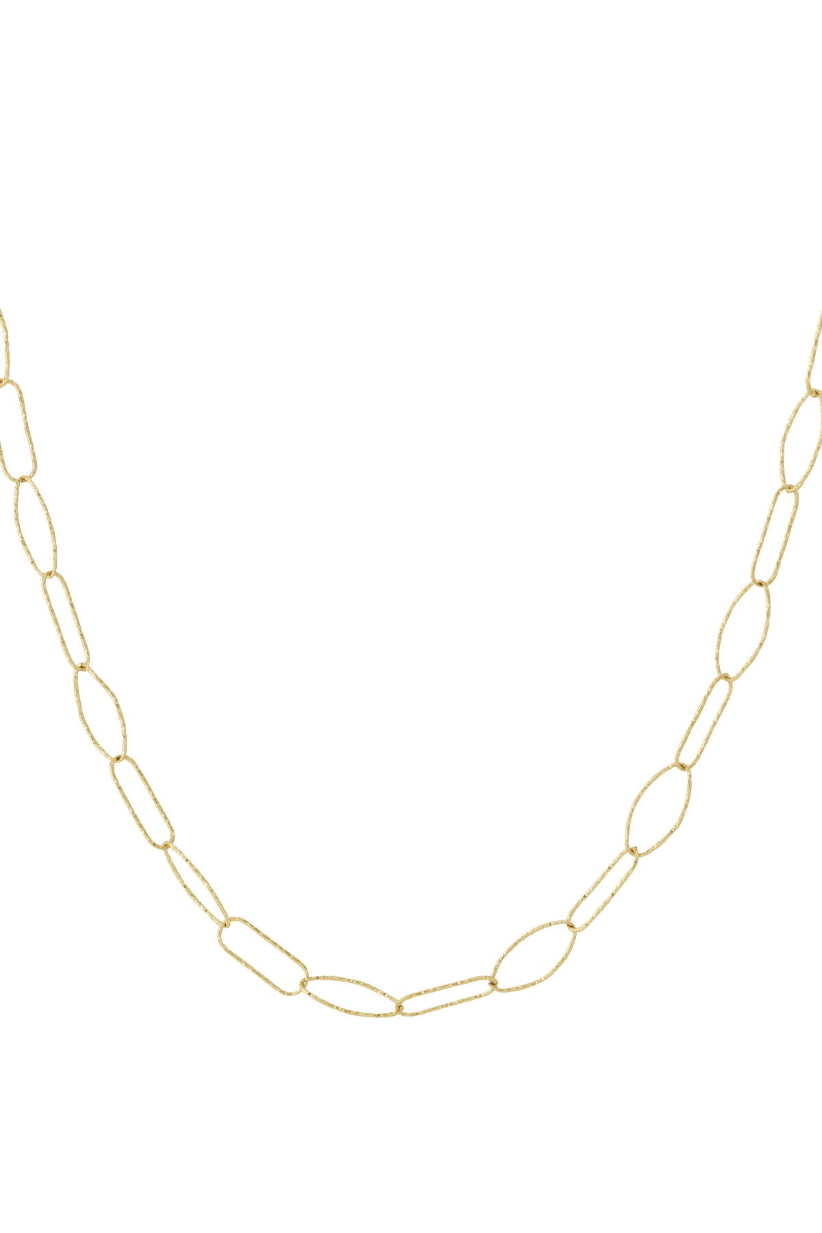 Elegant 304S Steel Chain Necklace, All Fit, Simple & Chic