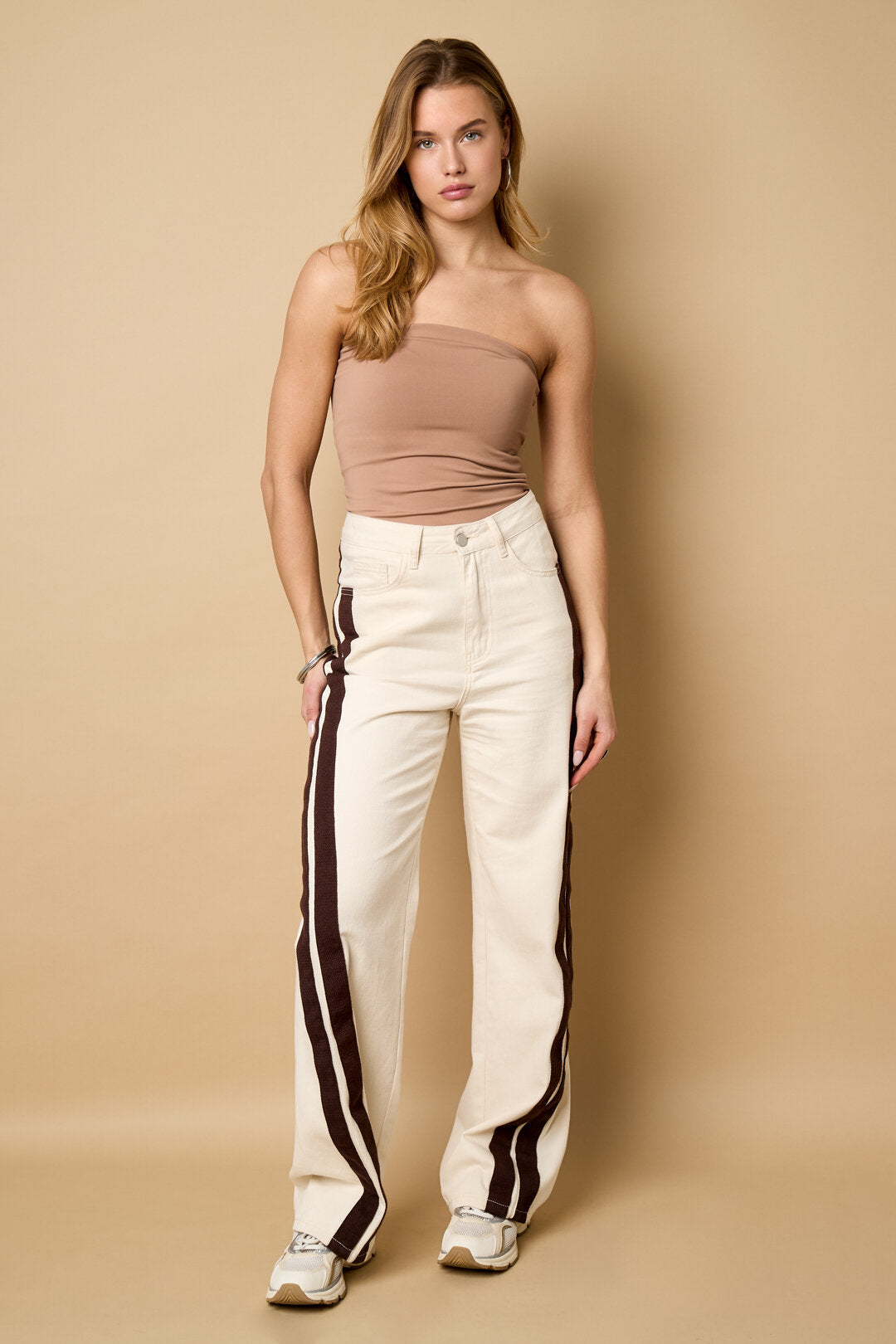 Gimme Sleeveless Off-Shoulder Knit Top