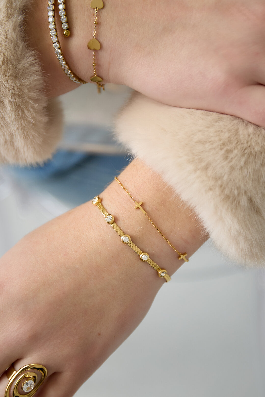 Elegant Rhinestone Chain Bracelets for Women