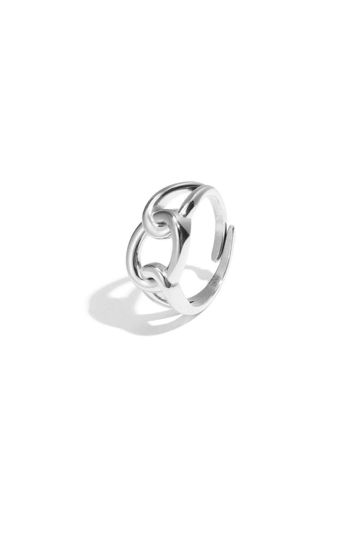 Elegant Minimalist Adjustable Ring - Silver & Gold