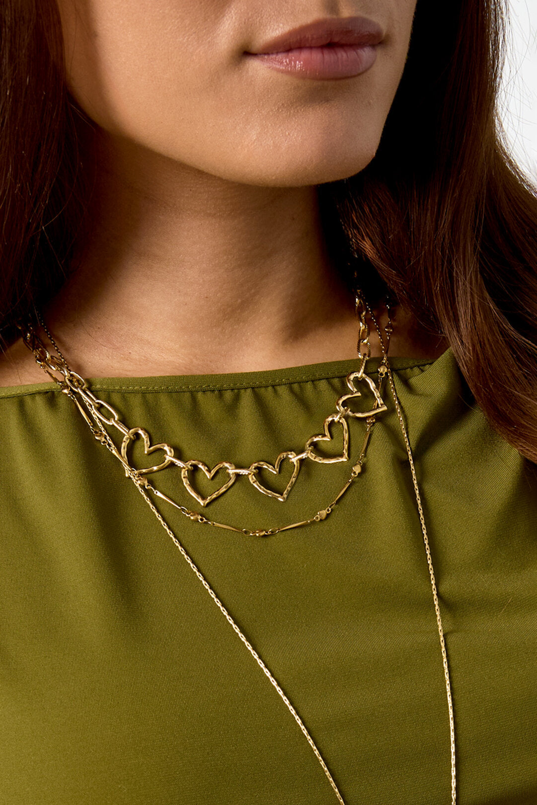 Elegant Heart Chain Necklace for Daily Wear