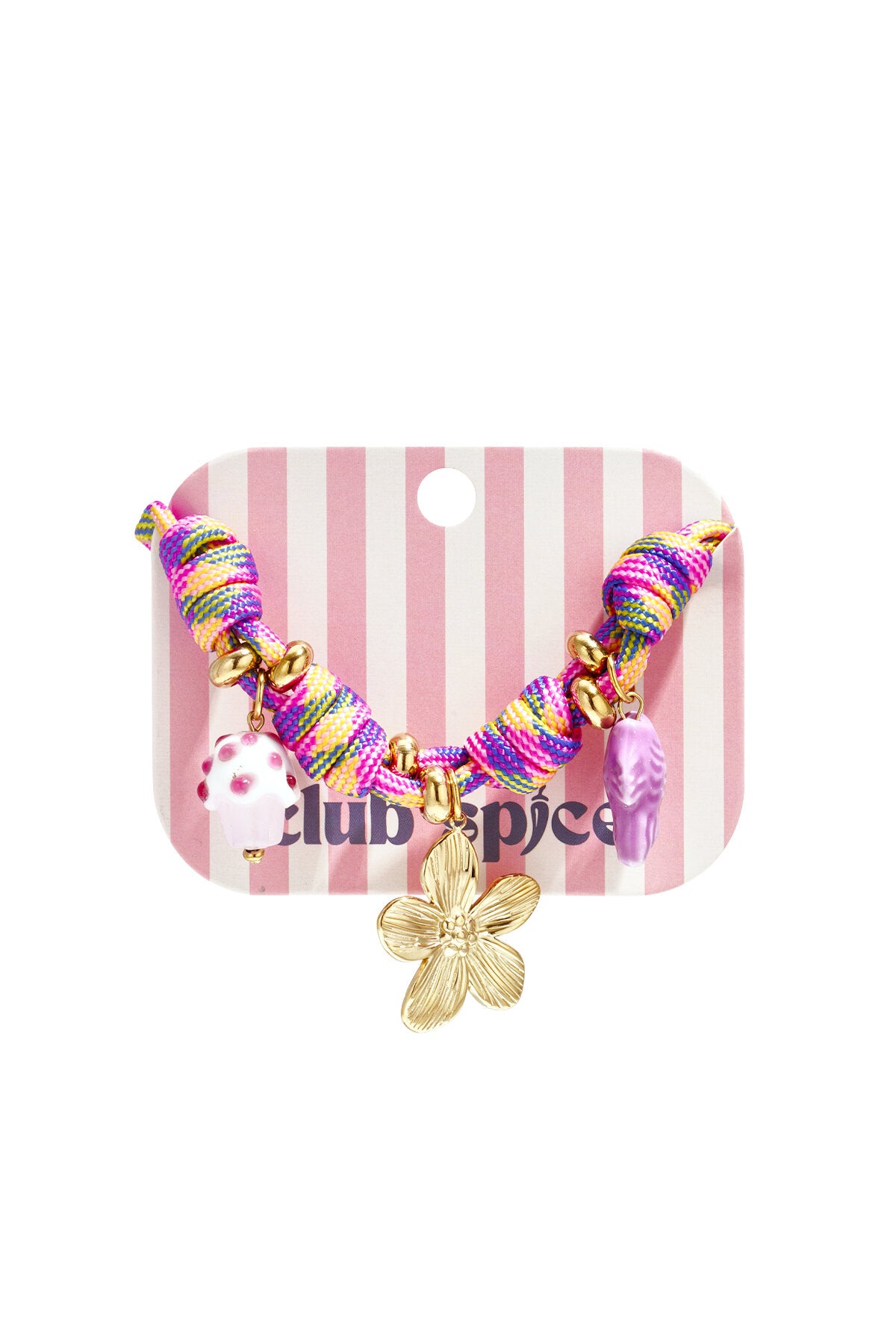 Charming Purple Rope Charm Bracelet for Spring/Summer
