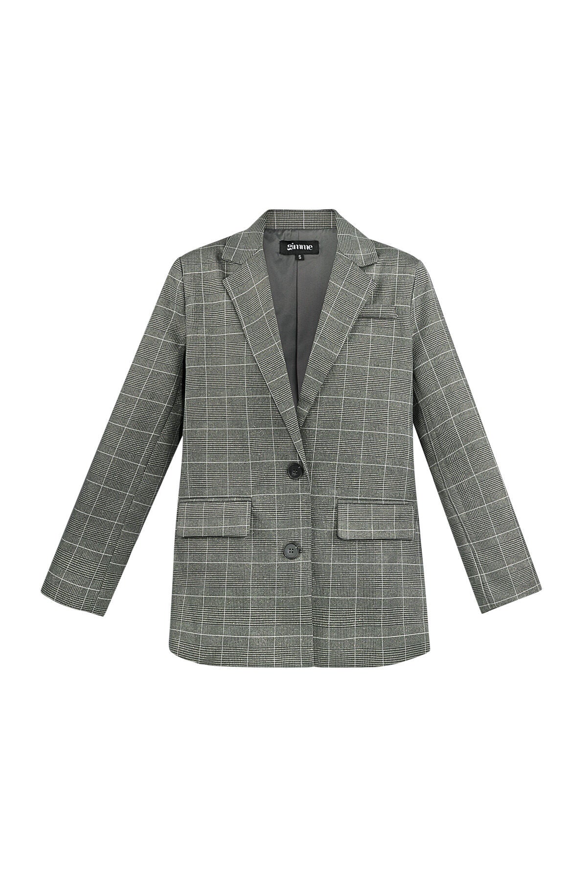 Elegant Checkered Ladies' Suit Set for Fall/Winter