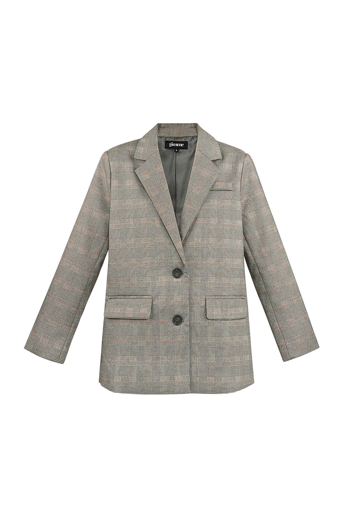 Elegant Checkered Ladies' Suit Set for Fall/Winter