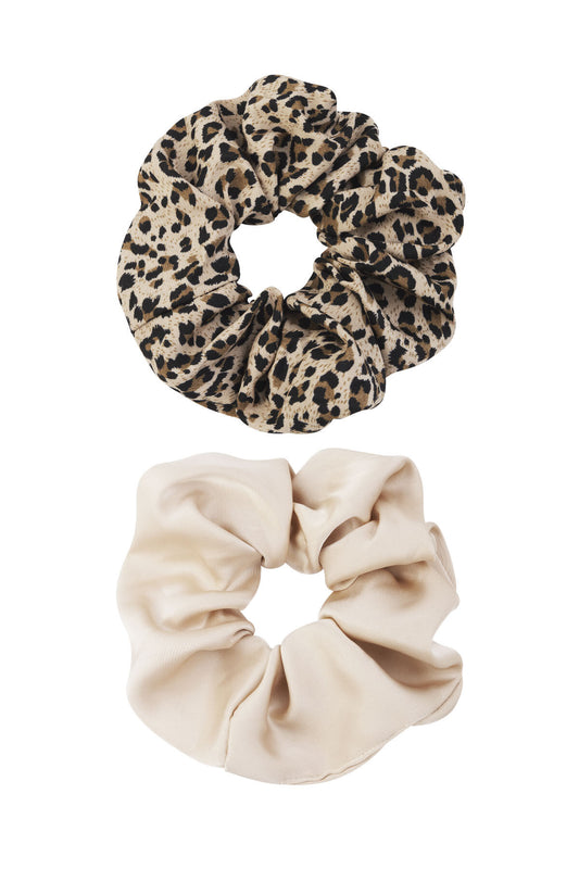 Elegant Beige Scrunchie for Stylish Hair Ties