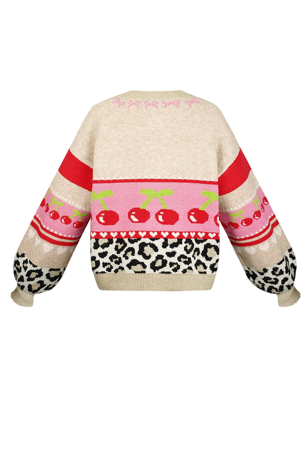 Chic Color Block Knit Cardigan for Fall/Winter
