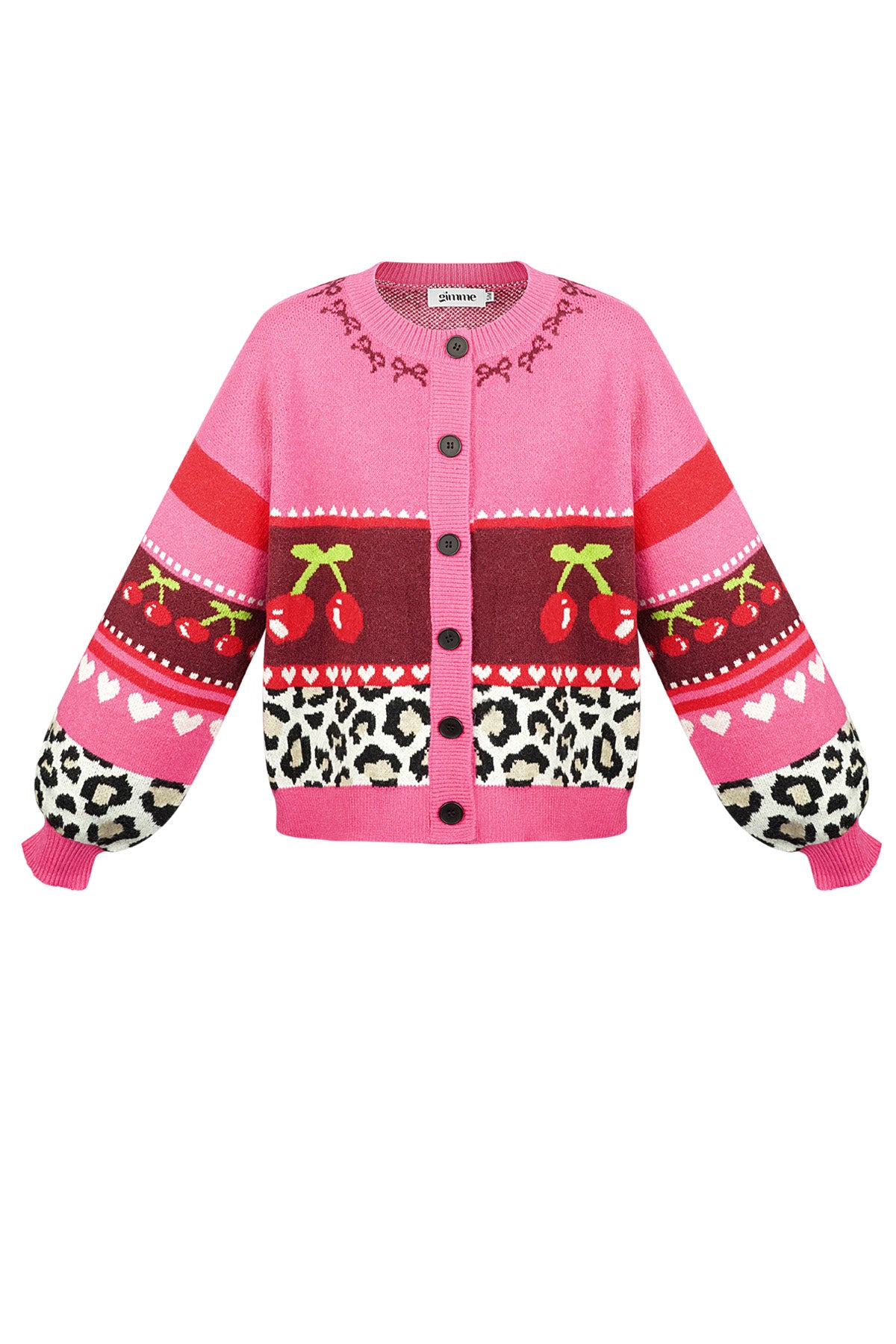 Chic Color Block Knit Cardigan for Fall/Winter