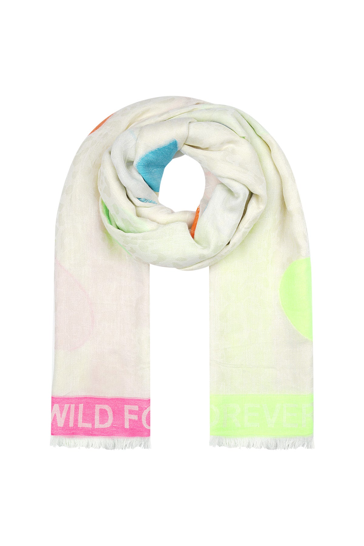 Elegant Multicolor Summer Scarf in Soft Viscose