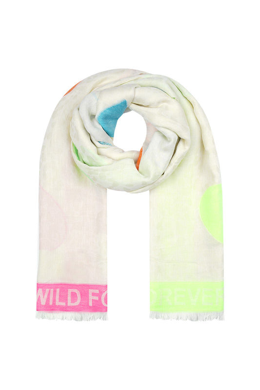 Elegant Multicolor Summer Scarf in Soft Viscose