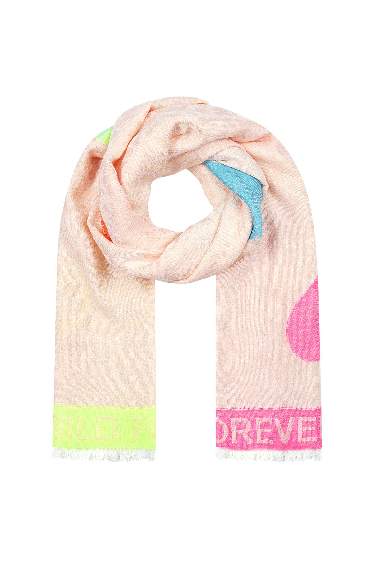 Elegant Multicolor Summer Scarf in Soft Viscose