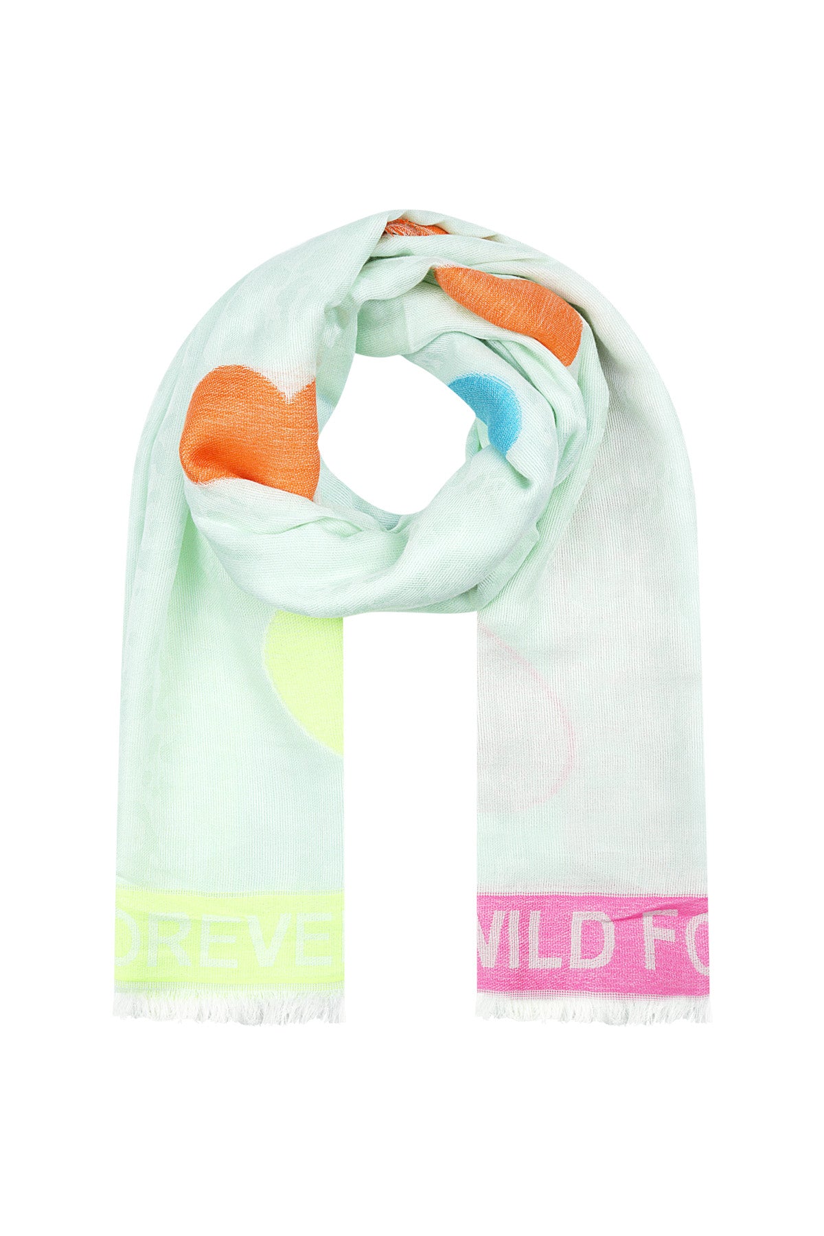 Elegant Multicolor Summer Scarf in Soft Viscose