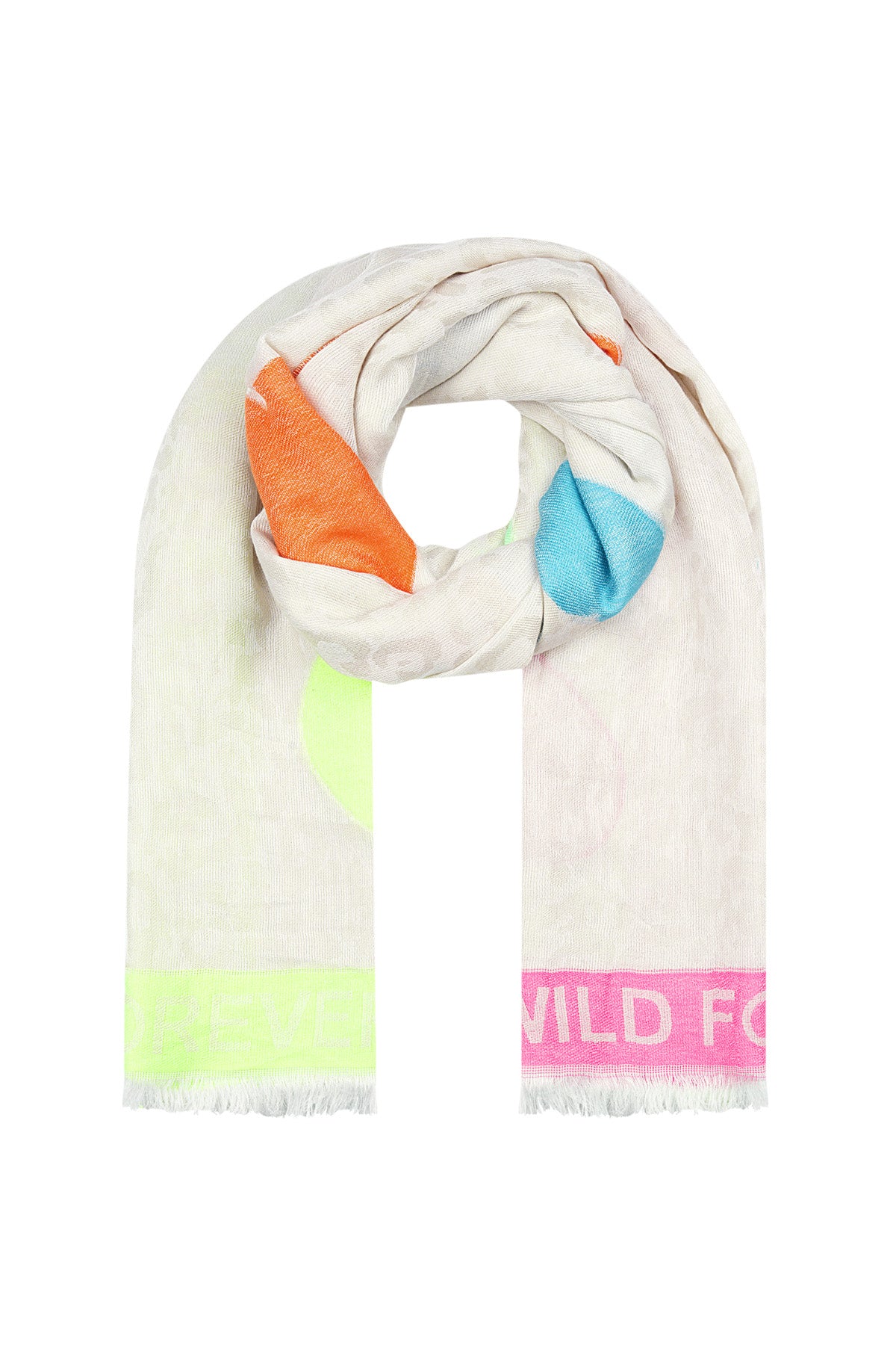Elegant Multicolor Summer Scarf in Soft Viscose