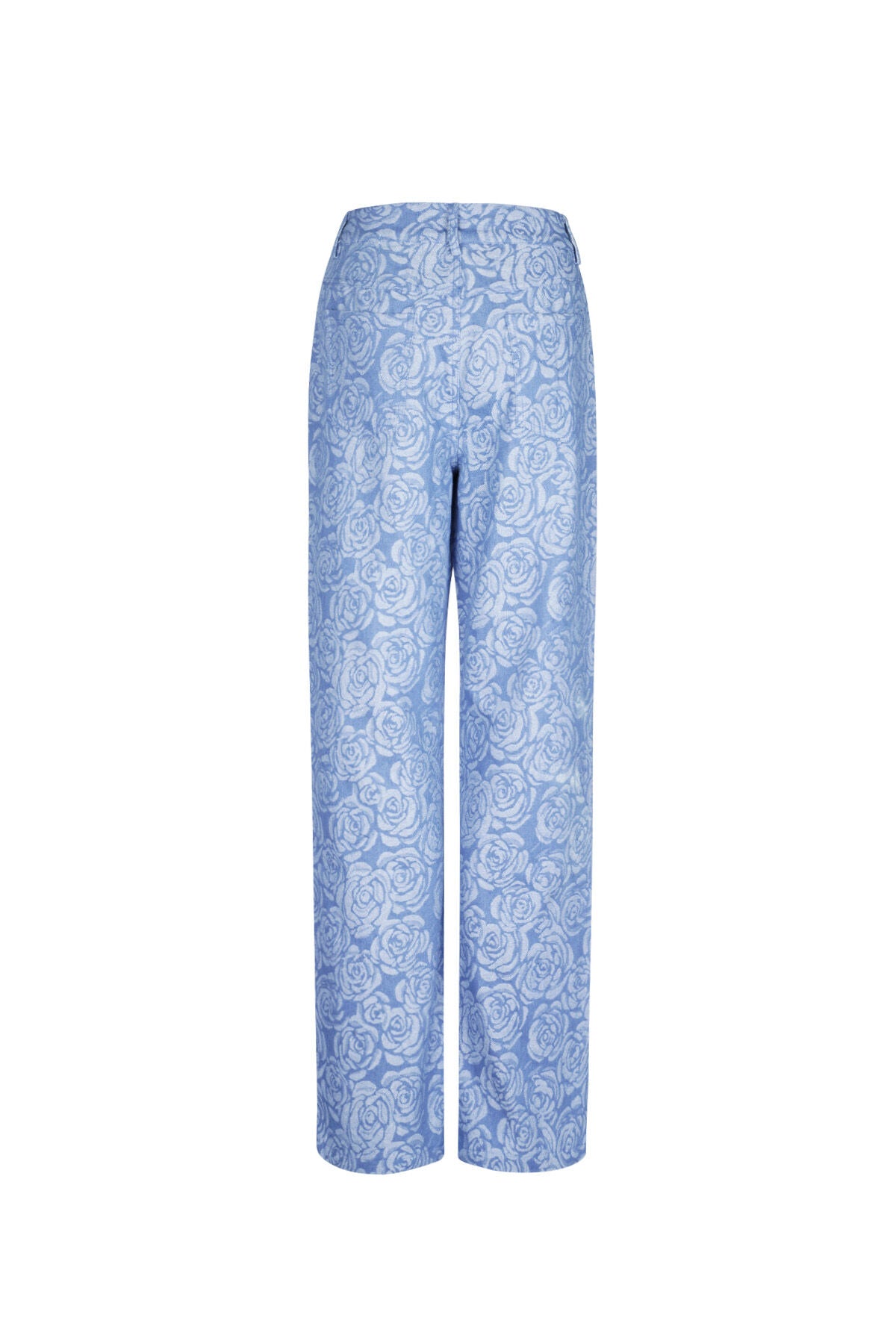 Stylish Cotton Floral Denim Pants for Casual Comfort