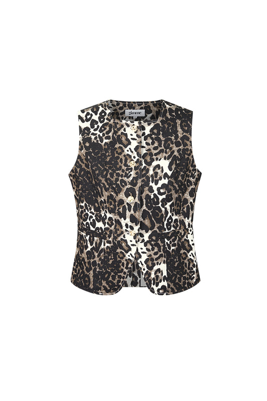 Elegant Brown Sleeveless Top for Versatile Style