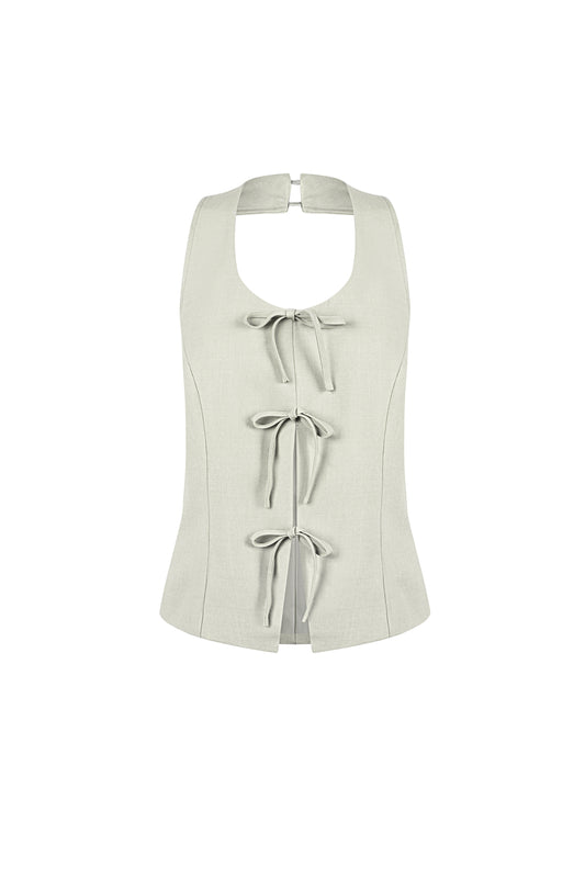 Stylish Bow Sleeveless Top for Spring/Summer