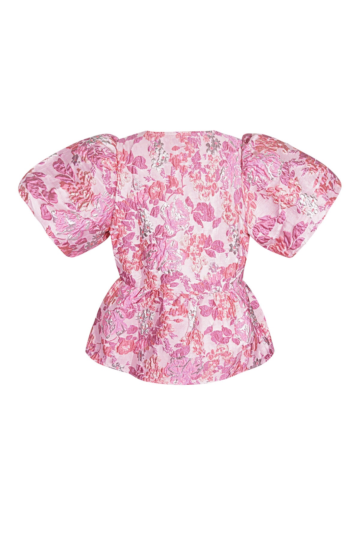 Elegant Floral Short Sleeve Top for Spring/Summer