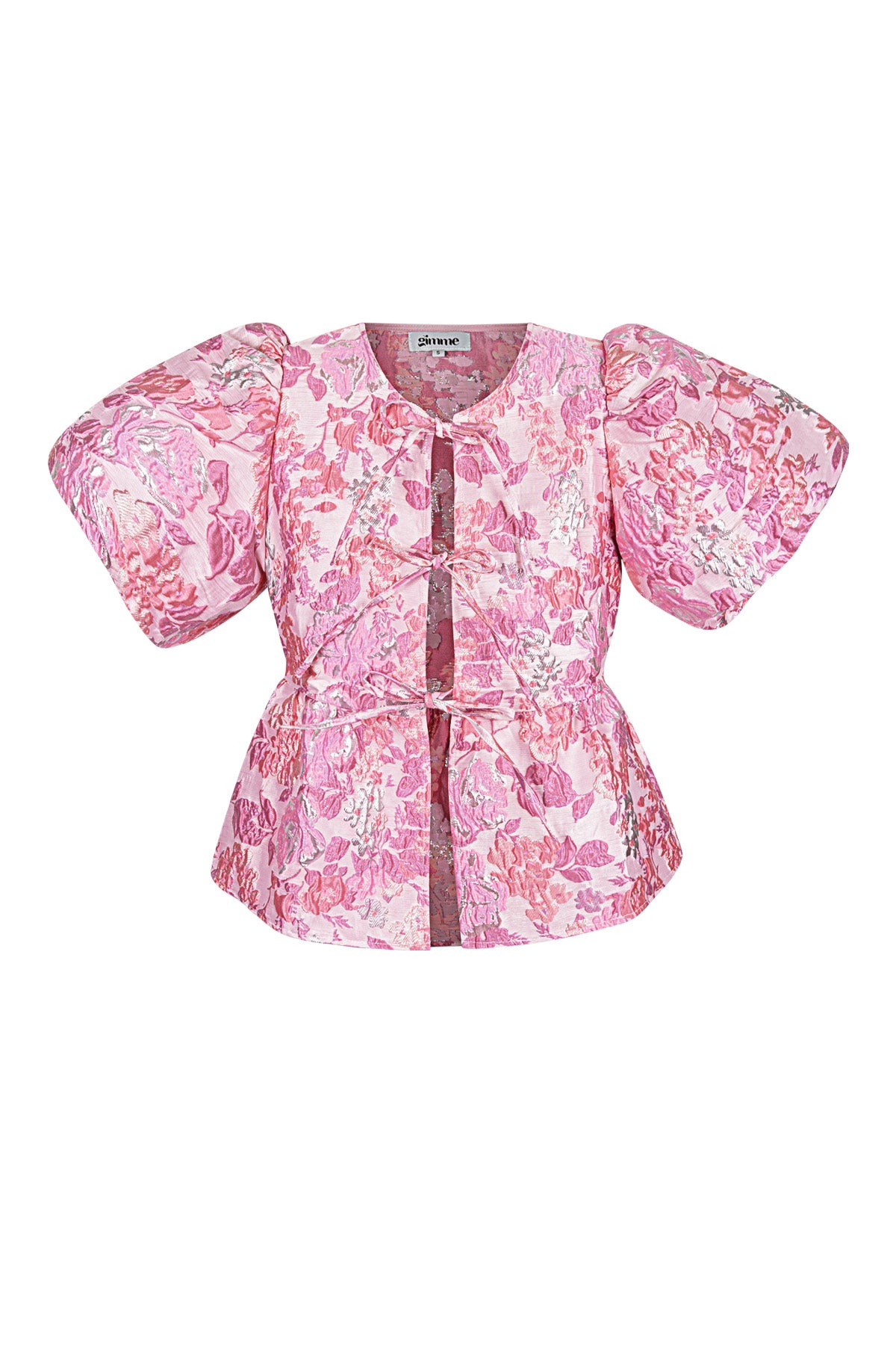 Elegant Floral Short Sleeve Top for Spring/Summer