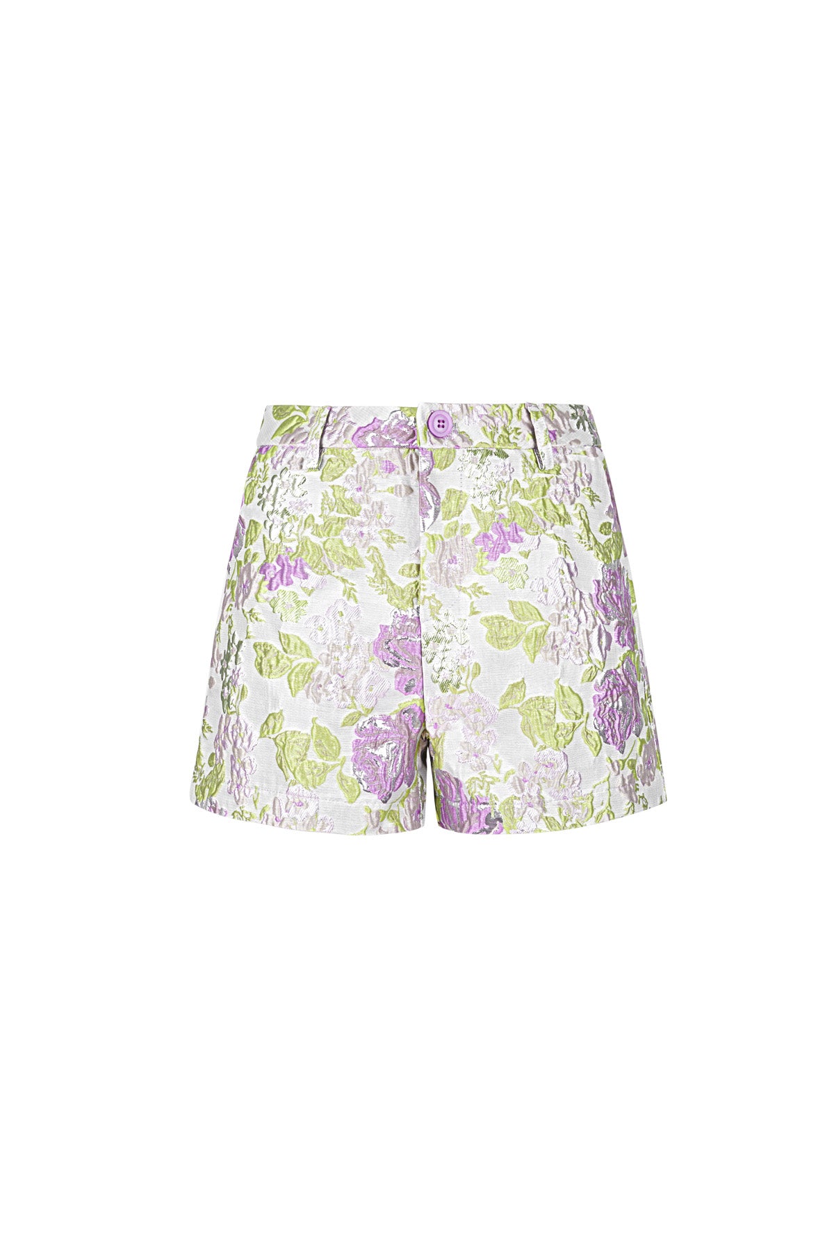 Elegant Floral Print Shorts for Spring/Summer