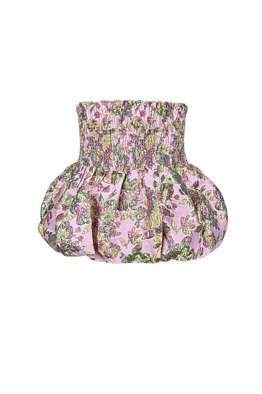 Elegant Sleeveless Top in Pink and Champagne