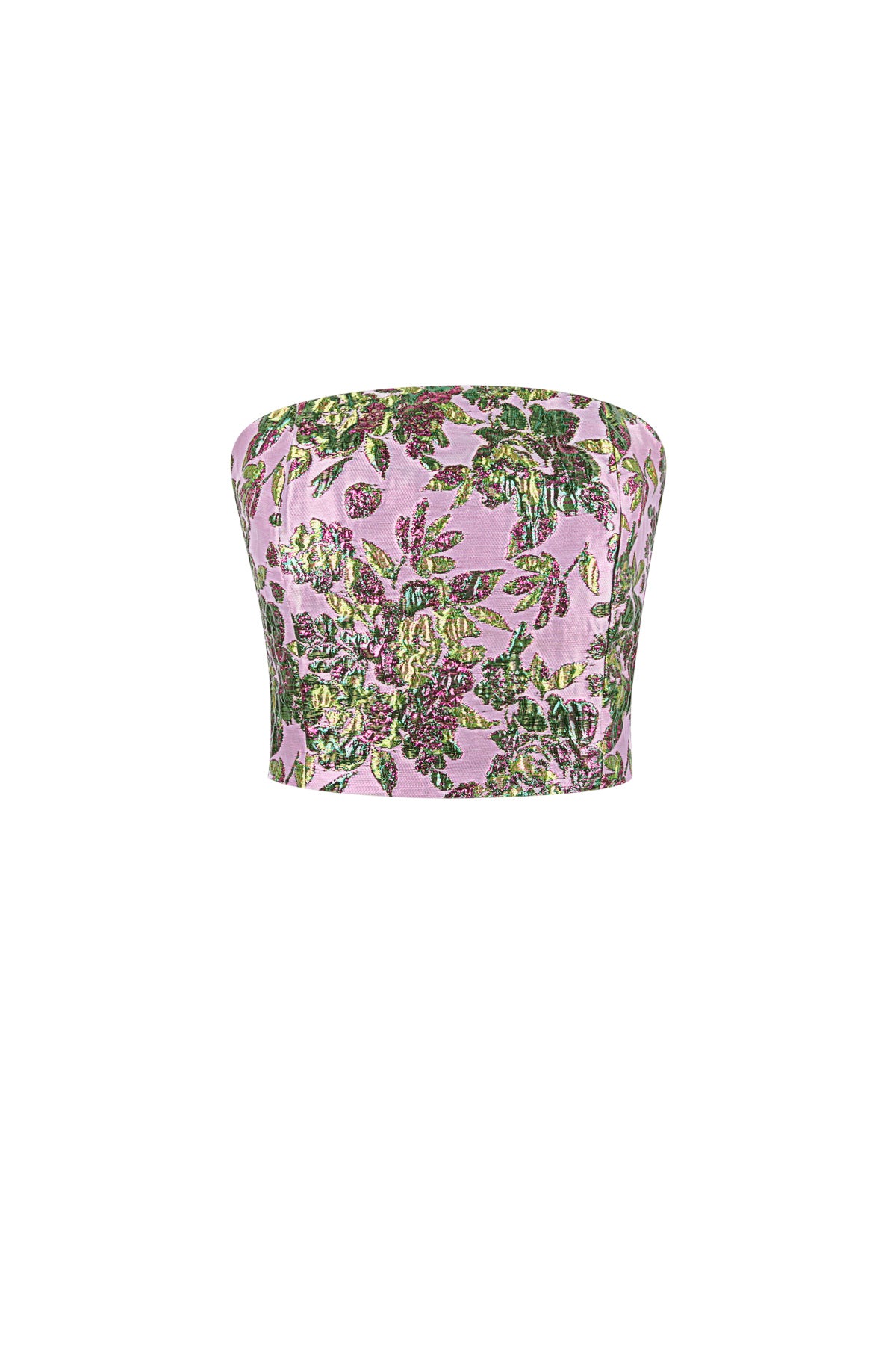 Elegant Sleeveless Top in Pink & Champagne