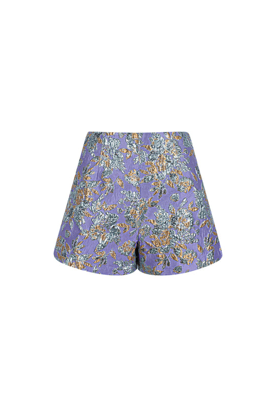 Stylish Comfort: Yehwang's Polyester Shorts in Blue, Champagne & Fuchsia
