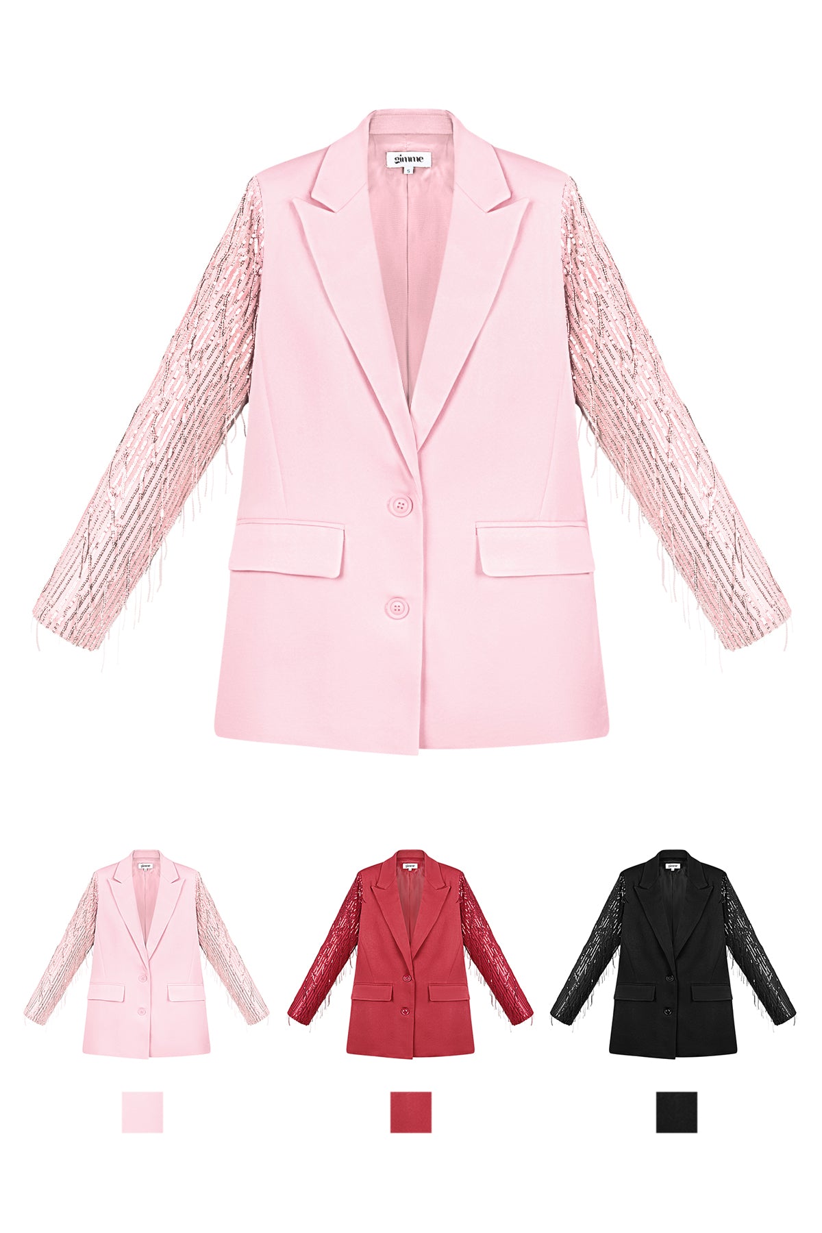 Stylish Pink, Red, Black Ladies' Suit Set