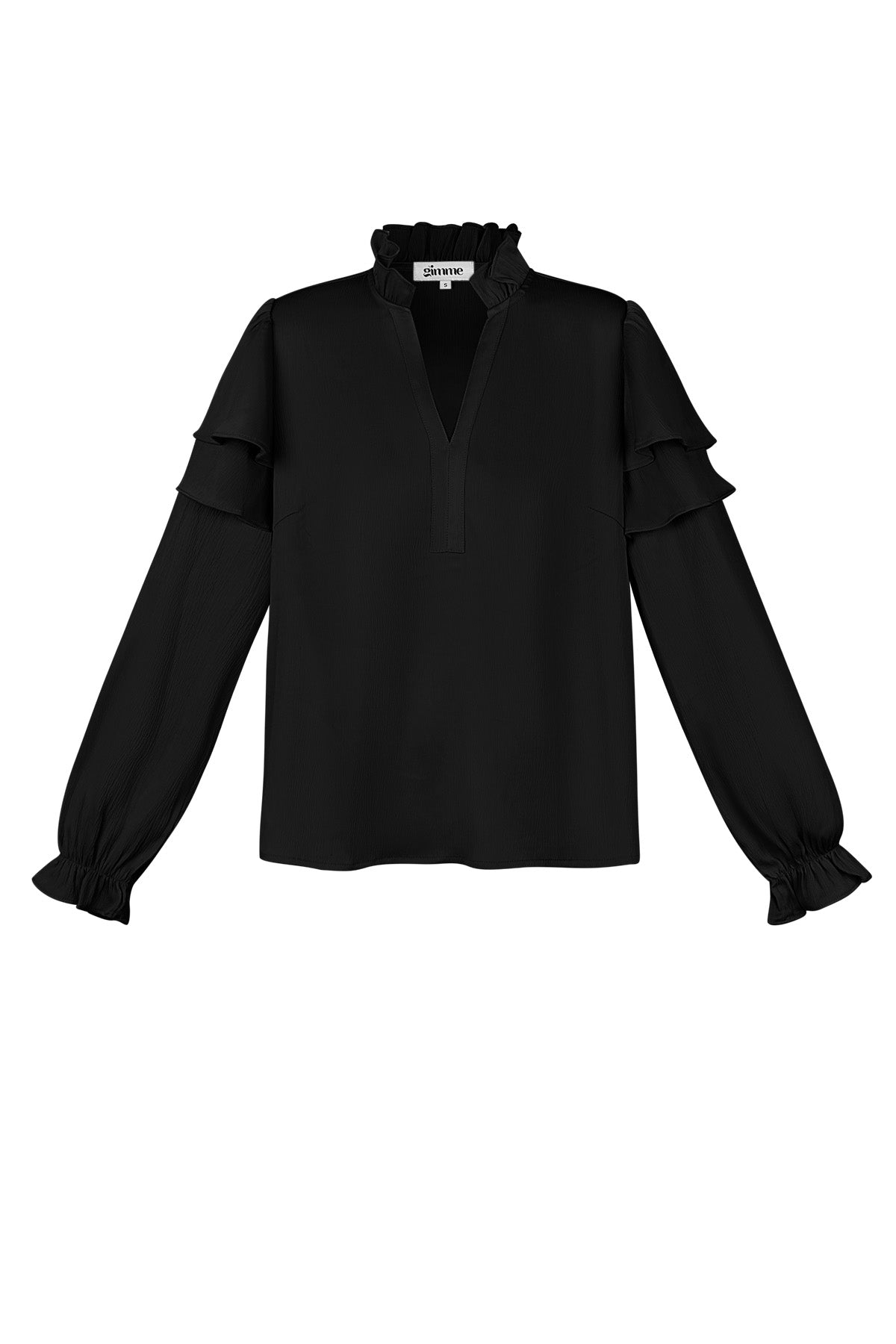 Stylish Polyester Long Sleeve Top in Blue, White & Black