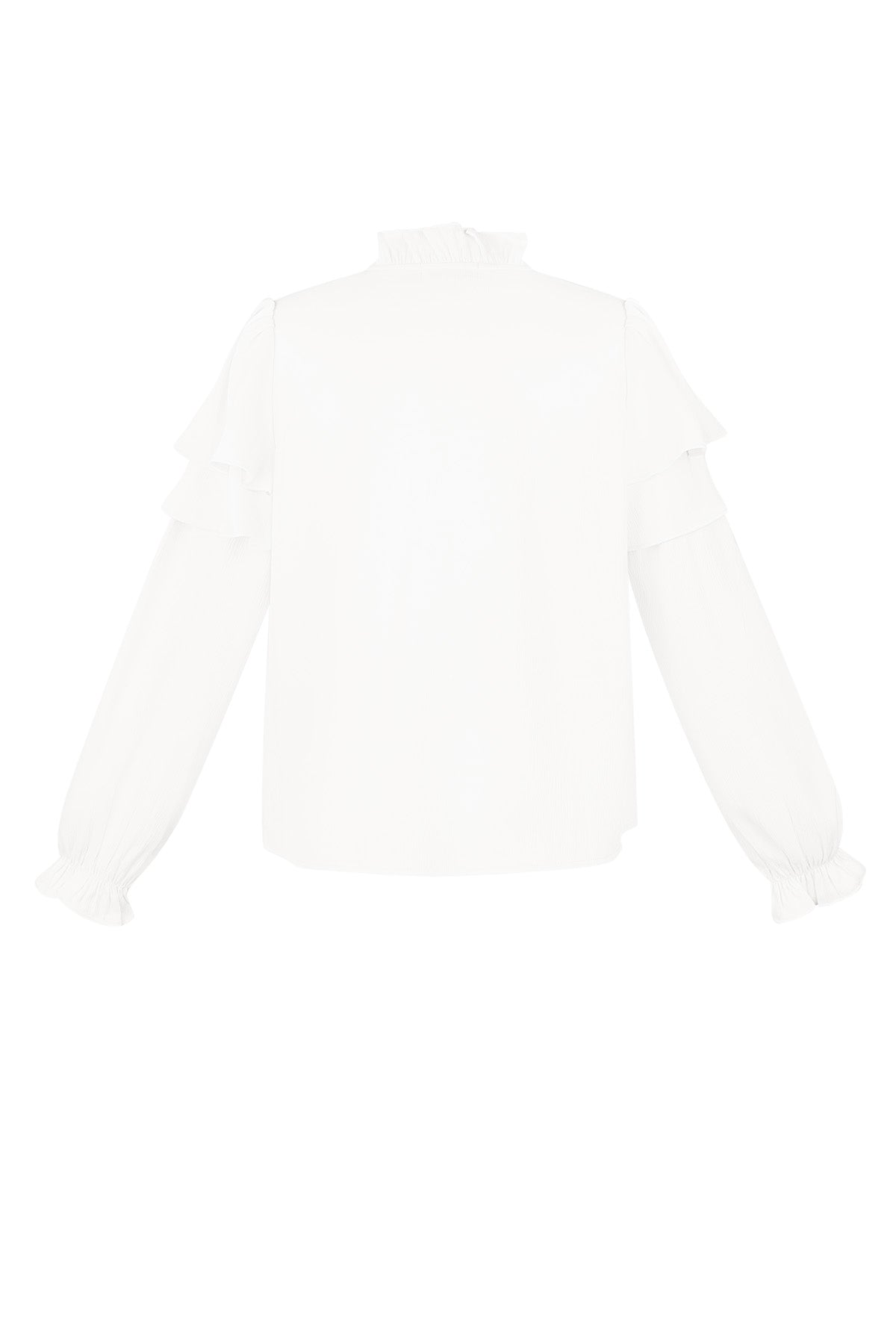 Stylish Polyester Long Sleeve Top in Blue, White & Black