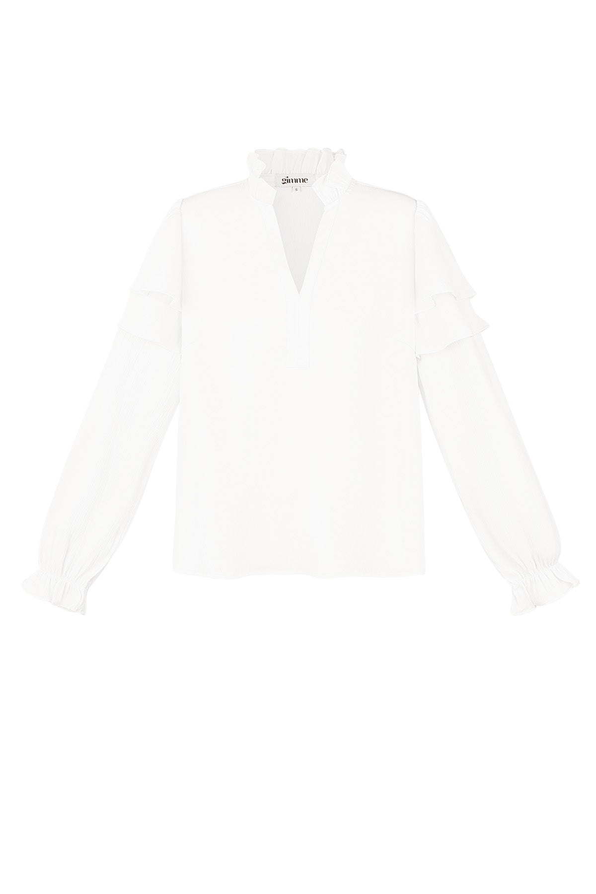 Stylish Polyester Long Sleeve Top in Blue, White & Black