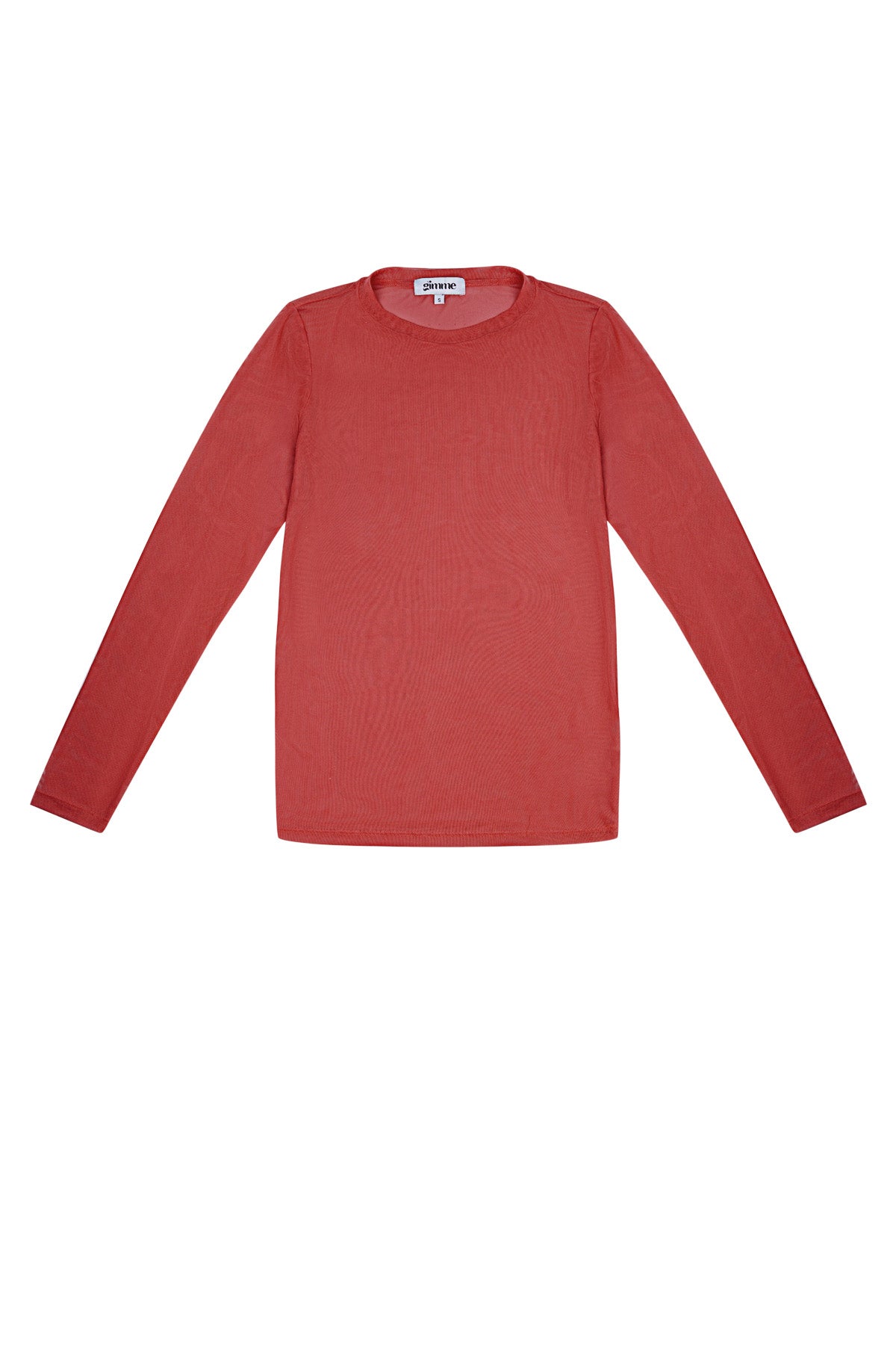 Elegant Long Sleeve Top in Pink and Red - Comfort Meets Style