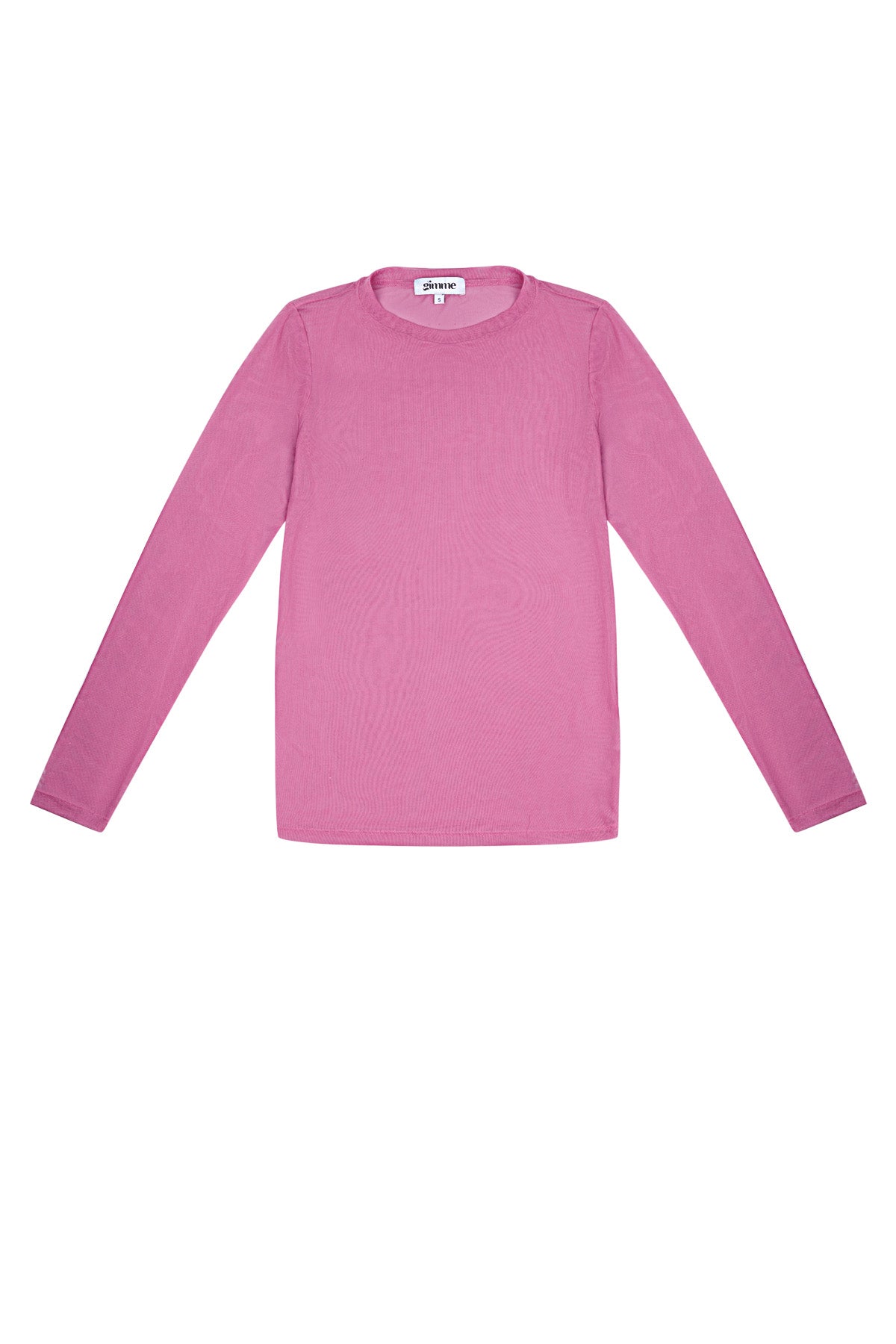 Elegant Long Sleeve Top in Pink and Red - Comfort Meets Style