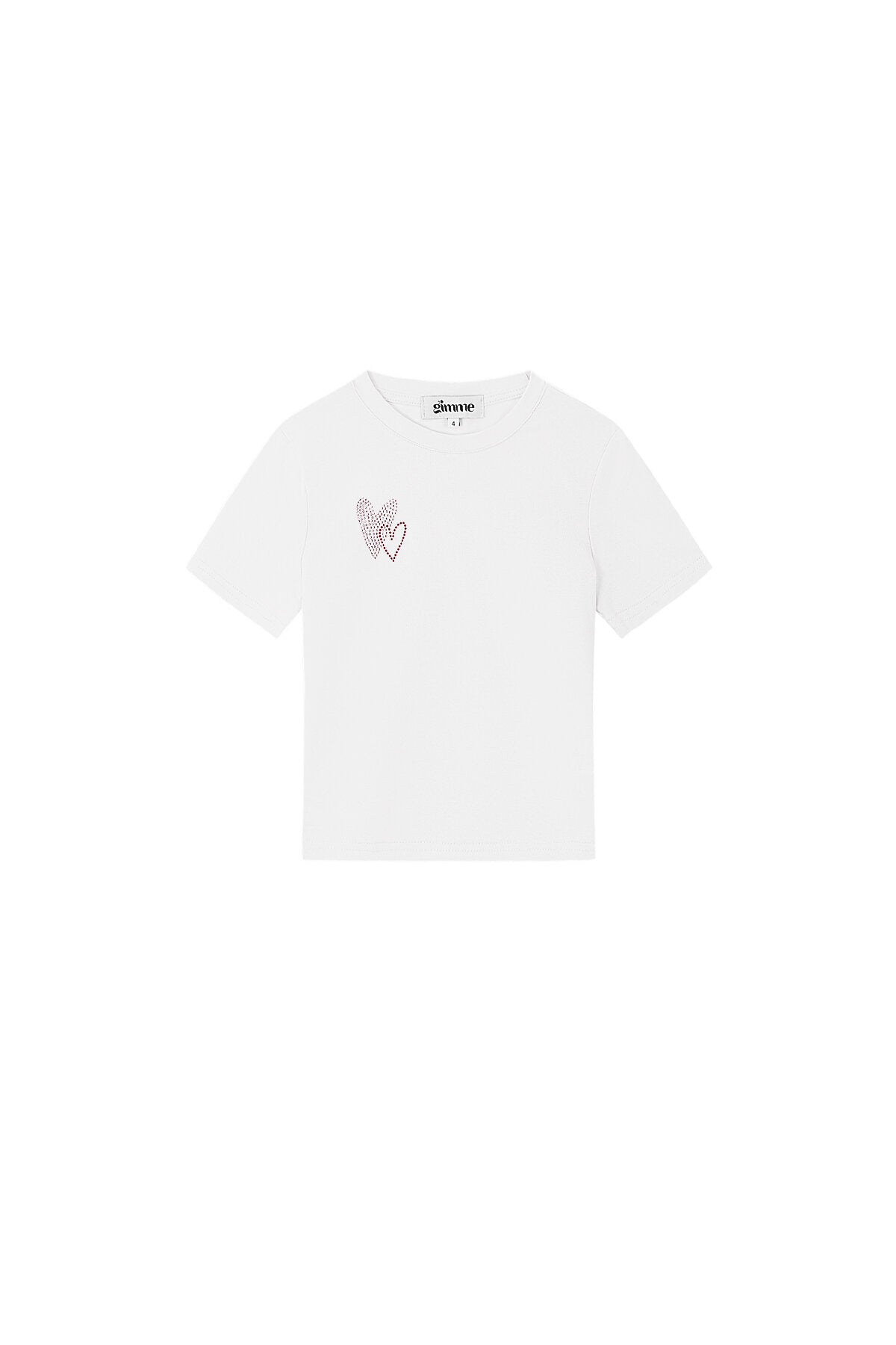 Cotton Children's T-Shirt Casual Embroidered Heart Design