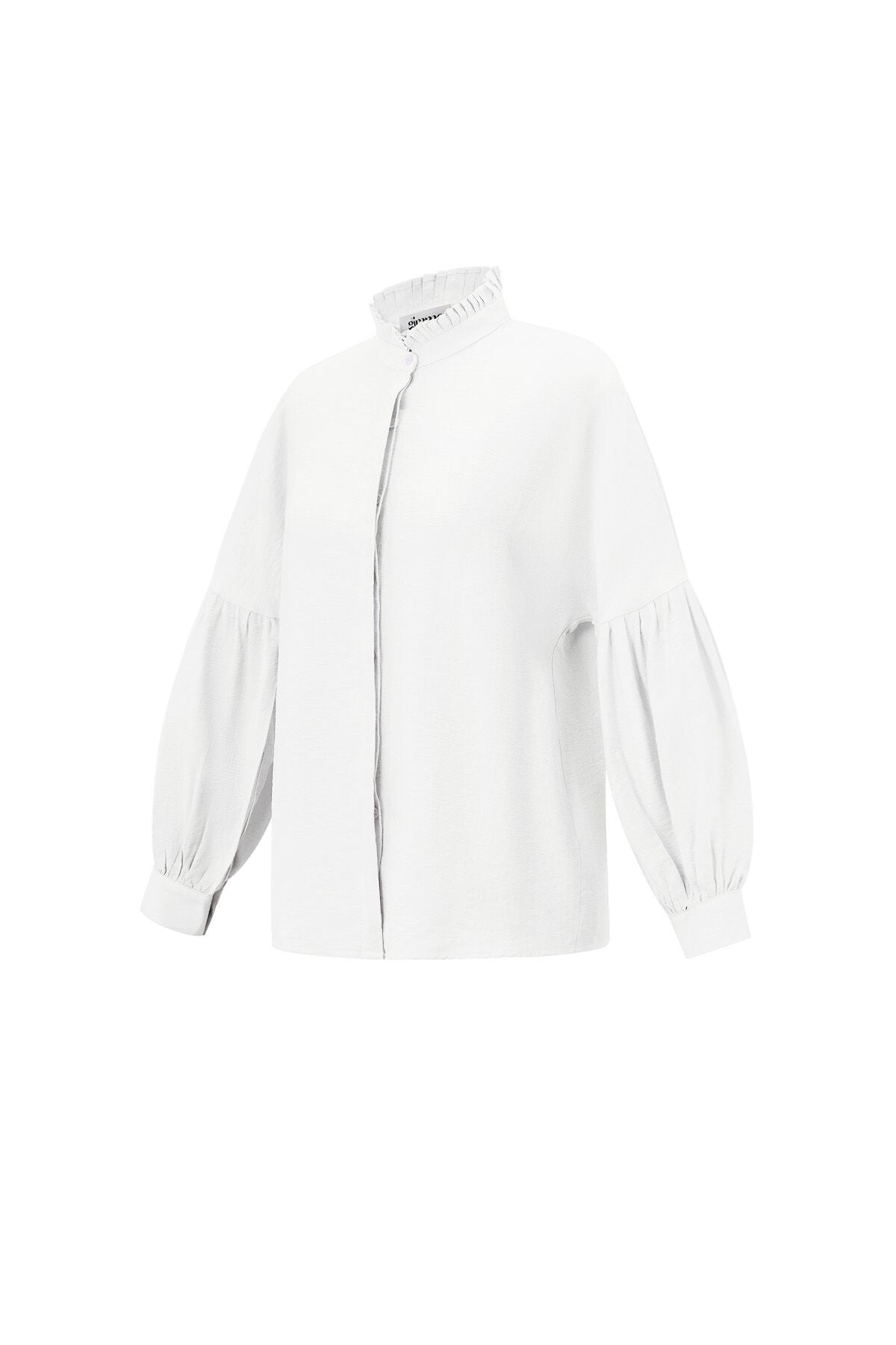 Elegant Spring Blouse in Pink and White