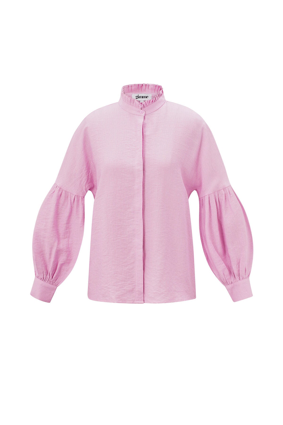 Elegant Spring Blouse in Pink and White