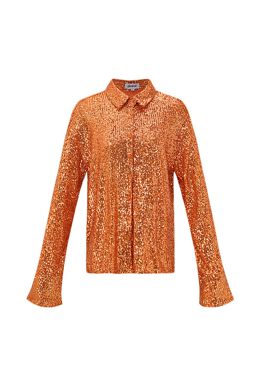 Stylish Orange Blouse for Effortless Elegance